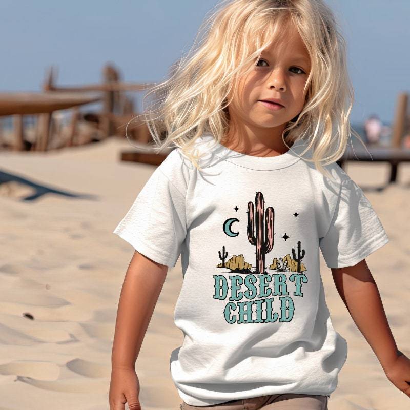 Wüsten Kinder Shirt | Strand T-Shirt Boho Sommer Kleinkind Tees Geburtstagsgeschenk von TinyTotsKids