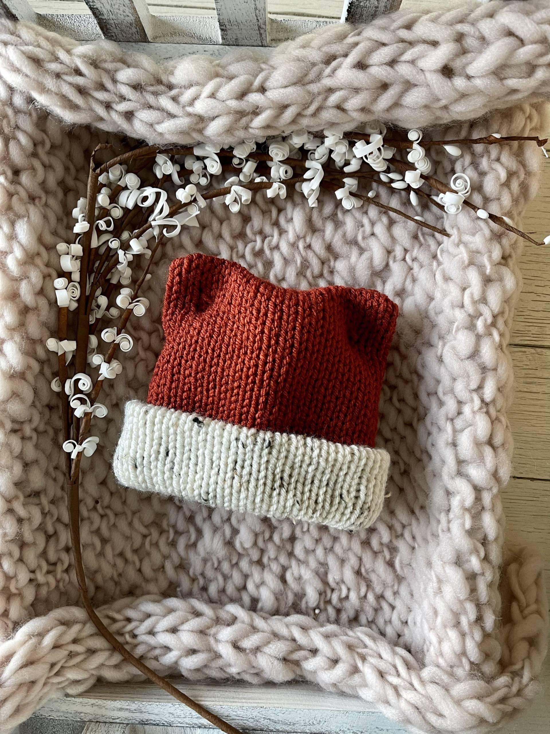 Handgemachte Baby Mütze, Fuchs Ohren Beanie, Shower Geschenk, Neues Baby, Jungen Mädchen Neugeborene Mütze von TinyTykeBoutique