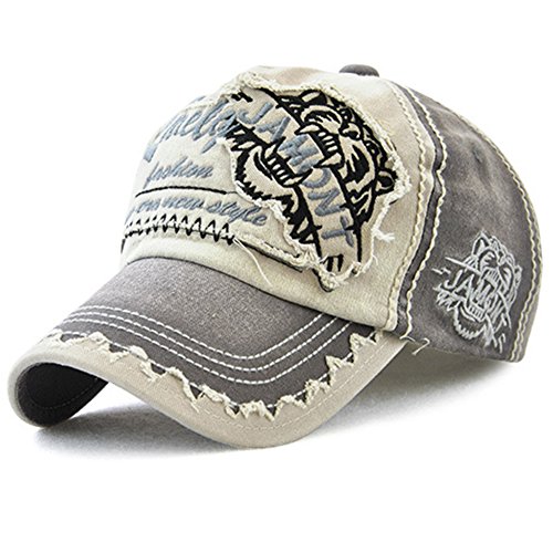 Tioamy Baseball Kappe Basecap Unisex einstellbare Retro Baseball Hut Freizeit Cap modischste Cotton Cap Schreiben Outdoor Hut für Männer und Frauen von Tioamy