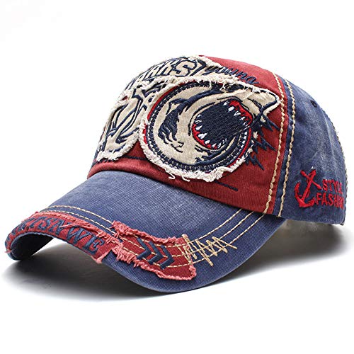 Tioamy Baseball Kappe Basecap Unisex einstellbare Retro Baseball Hut Freizeit Cap modischste Cotton Cap Schreiben Outdoor Hut für Männer und Frauen von Tioamy