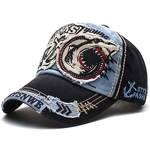 Tioamy Baseball Kappe Basecap Unisex einstellbare Retro Baseball Hut Freizeit Cap modischste Cotton Cap Schreiben Outdoor Hut für Männer und Frauen von Tioamy