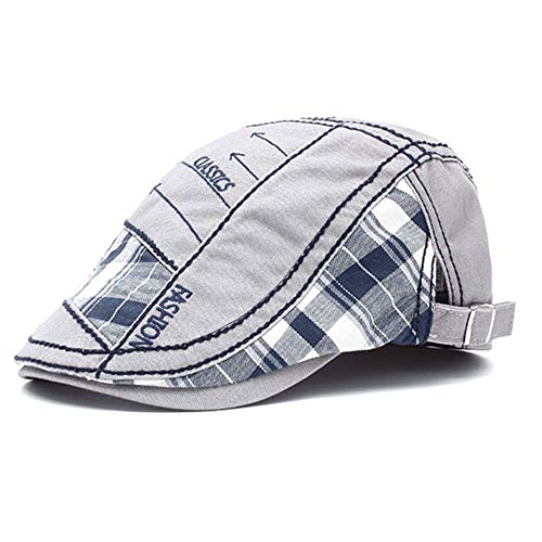 Tioamy Schirmmütze Kappe Unisex Mütze Stickerei Damen Herren Mütze Flatcap Sportmütze Newsboy Cap Beret Cap Cabbie Cap von Tioamy