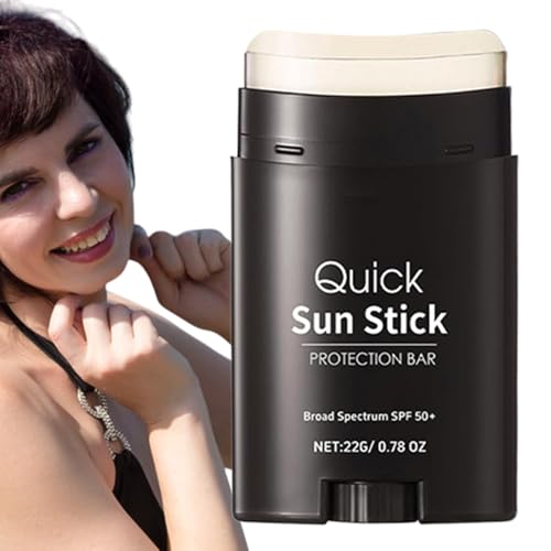 Gesichtssonnencreme in Stiftform - SPF50+ Reisegröße Gesicht Sonnenstick Für Frauen | Feuchtigkeitsspendender Sonnenschutz Als Geschenkidee Für Frauen Und Mädchen von Tioheam