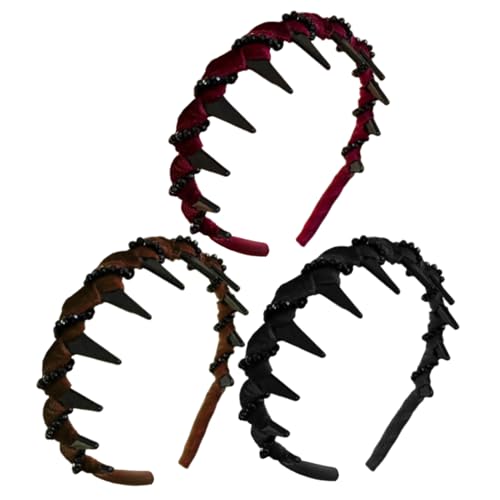 Haarband für Damen | Haarband mit Zähnen - Fester Haarschmuck Für Festliche Anlässe Wie Hochzeiten Und Abendveranstaltungen von Tioheam