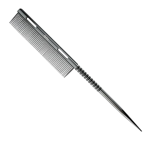 Haarspitzenschwanzkamm Für Damen - Metall Teilzahn Schwanz Haarbürste - Entwirrendes Stylingwerkzeug Leichtes Ergonomisches Salonstylingwerkzeug von Tioheam