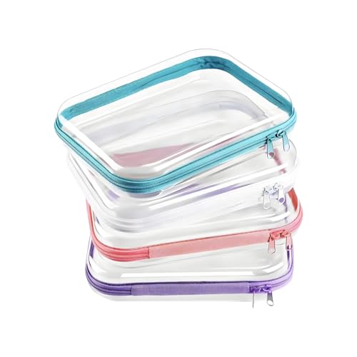 Klare Makeup Taschen mit Reißverschluss - Klare Kosmetiktaschen mit Reißverschluss | Aufbewahrungsboxen Kosmetik-Organizer Für Reise Bad Haushalt von Tioheam