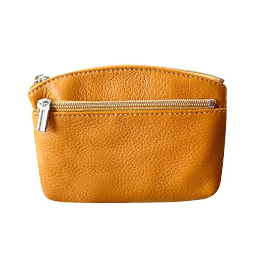 Kleine Münztasche - Kleingeldbeutel Mini | PU Leder Umhängetasche Mit Reißverschluss Für Kleine Kreditkarten Gefaltete Scheine Kopfhörer Lippenstift Kinder Damen Herren von Tioheam