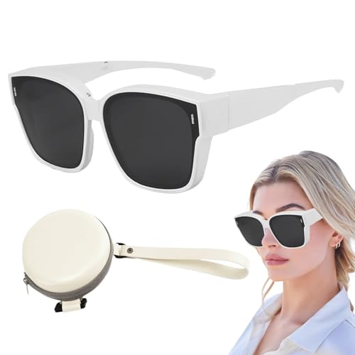 Sonnenbrillen Zum Überziehen Für Damen | UV Schutz Klappbare Sonnenbrille - Tragbar Für Sport Autofahren Outdoor Frauen Männer von Tioheam