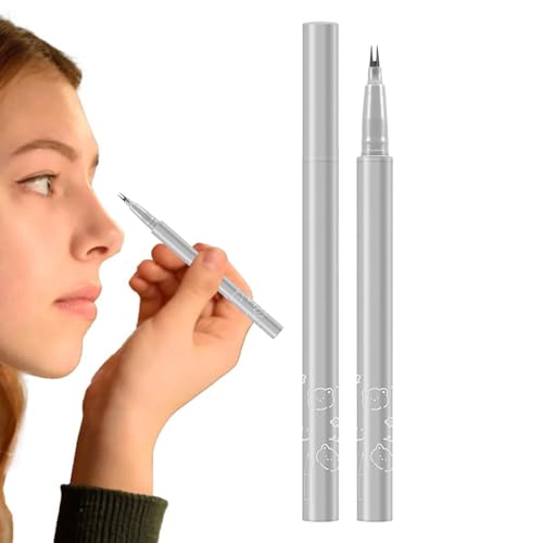 Wimpernstift, Schwarzer Eyeliner-Stift mit doppelter Spitze für die Augen, Wasserfester, natürlicher Eyeliner für die unteren Wimpern, schwarze Make-up-Stifte für Mädchen und Frauen Tioheam von Tioheam