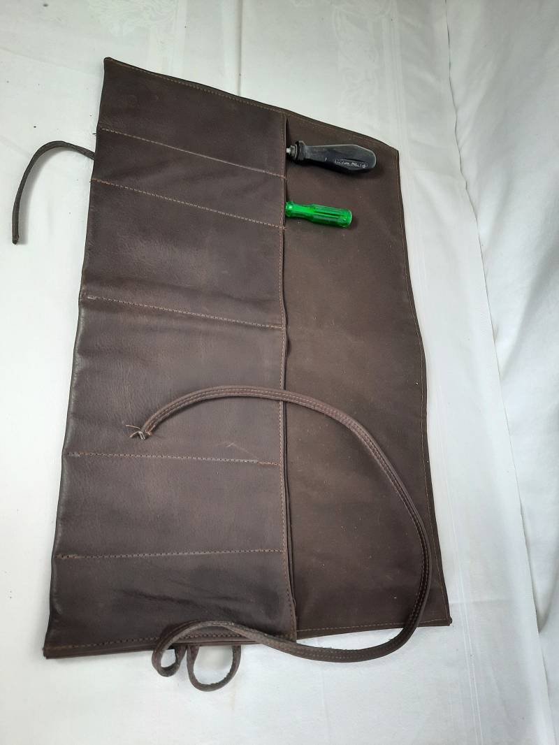 Werkzeugrolle Aus Leder, Werkzeugtasche, Rolltasche, Ledertasche, Werkzeug Aufbewahrung, Tool Roll, Aufbewahrungstasche Werkzeugrolle Aus Leder, Werkzeugtasche, Rolltasche, Ledertasche, Werkzeug Aufbewahrung, Tool Roll, Aufbewahrungstasche von TipiZelte