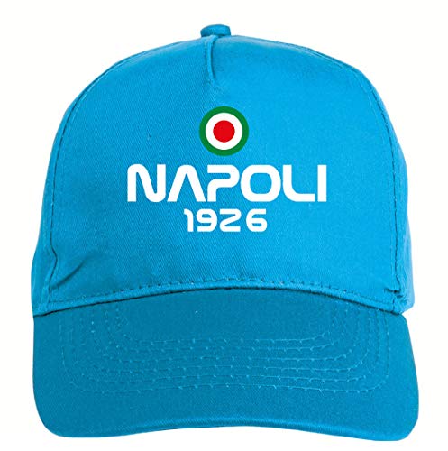 Typolitographie Ghisleri Cap Neapel Blau - sportlich, aus Polyester, 5 Paneele, Klettverschluss-Verstellung von Tipolitografia Ghisleri