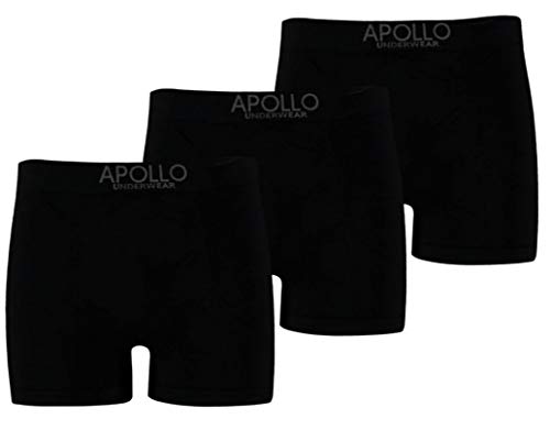 TippTexx 24 3 Apollo Boxershorts,Pants,Retroshorts,Seamless, Nahtlos und Körperbetonend, Unterwäsche für Herren mit Anti-Loch-GARANTIE (Schwarz, L) von TippTexx 24