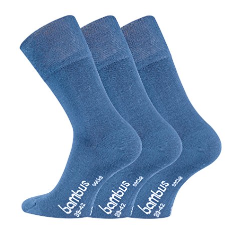 TippTexx 24 12 Paar Bambussocken Socken mit GERUCHS-KILLER Funktion und Antiloch-Garantie im Vorteilspack (as3, numeric, numeric_39, numeric_42, regular, regular, Jeans) von TippTexx 24