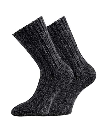 TippTexx 24 2 Paar superweiche Alpaka-Socken, Wollsocken für Damen und Herren mit zusätzlicher Garantie, Nie wieder kalte Füße (Anthrazit, 35/38) von TippTexx 24