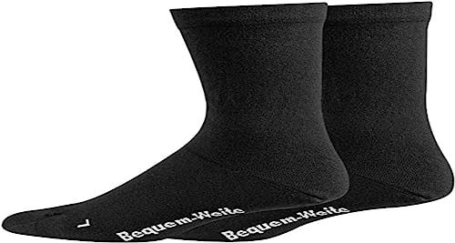 TippTexx 24 4 Paar Extra-Weite-Breite Socken für problematische Füße mit Anti-Loch-Garantie (as3, numeric, numeric_35, numeric_38, regular, regular, Schwarz kurzer Schaft) von TippTexx 24