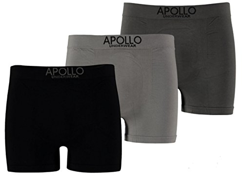 TippTexx 24 6 Boxershorts-Pants Seamless, Fast Nahtlos und Körper betonend, Unterwäsche (2 x Schwarz 2 x Anthrazit 2 x Grau, L) von TippTexx 24