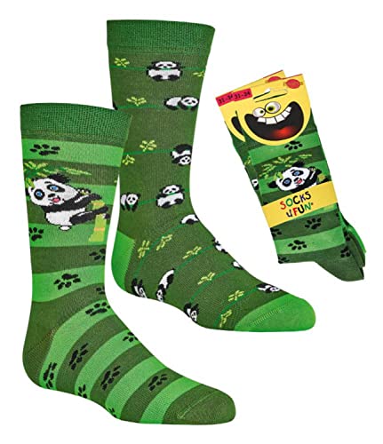 TippTexx 24 6 Paar Ökotex Bambus Kinder Socken, handgekettelt für Mädchen/Jungen und zusätzlicher Garantie (as3, numeric, numeric_23, numeric_26, regular, Panda, 23-26) von TippTexx 24