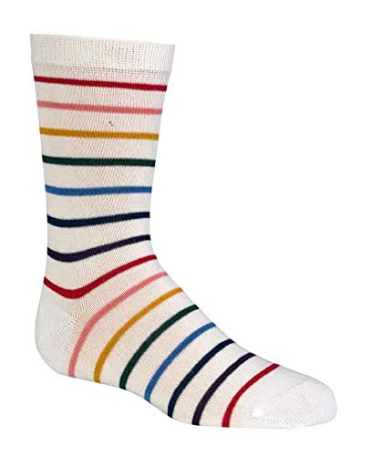 TippTexx 24 6 Paar Ökotex Bambus Kinder Socken, handgekettelt für Mädchen/Jungen uni oder gemustert mit ANTI-LOCH-GARANTIE (as3, numeric, numeric_23, numeric_26, regular, Ringel) von TippTexx 24