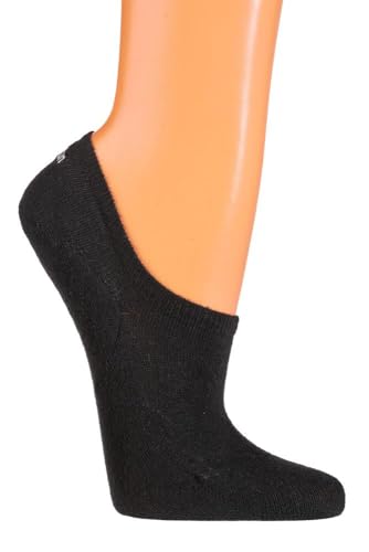 TippTexx 24 7 Monate ANTI-LOCH-GARANTIE 3 Paar Unisex Füsslinge mit Silikon Pad, tiefgeschnittene fast unsichtbare Socken(as3, numeric, numeric_35, numeric_38, regular, regular, Schwarz) von TippTexx 24