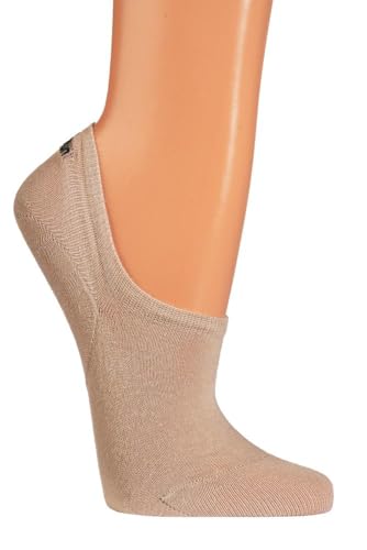 TippTexx 24 7 Monate ANTI-LOCH-GARANTIE 3 Paar Unisex Füsslinge mit Silikon Pad, tiefgeschnittene fast unsichtbare Socken (as3, numeric, numeric_43, numeric_46, regular, regular, Beige) von TippTexx 24