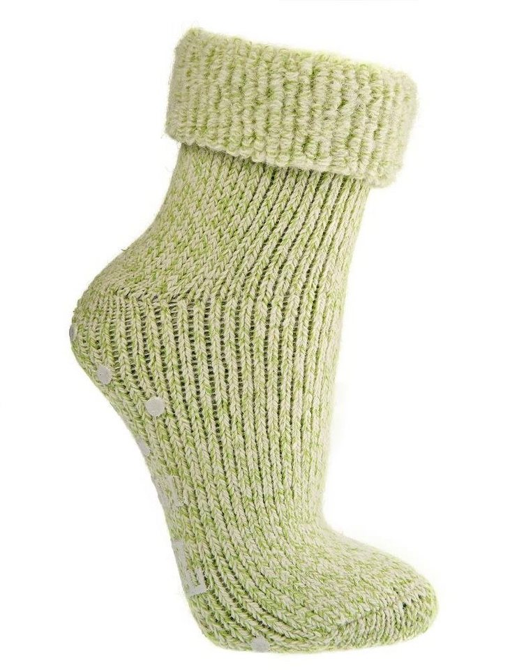 TippTexx 24 ABS-Socken 2 Paar ABS-Stoppersocken Wollsocken für Damen mit Umschlag von TippTexx 24