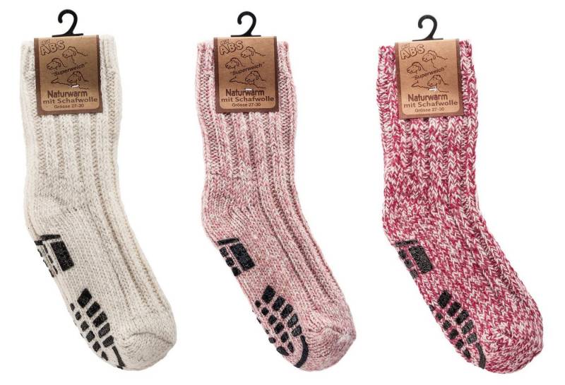 TippTexx 24 ABS-Socken 3 Paar superweiche ABS Norwegersocken Stoppersocken für Kinder & Babys von TippTexx 24