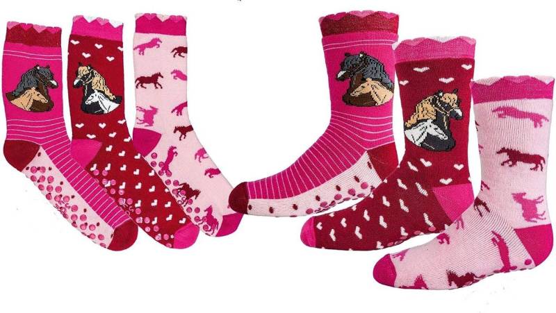 TippTexx 24 ABS-Socken 6 Paar Kinder ABS-Stoppersocken, rutschfeste Strümpfe mit Stoppersohle von TippTexx 24