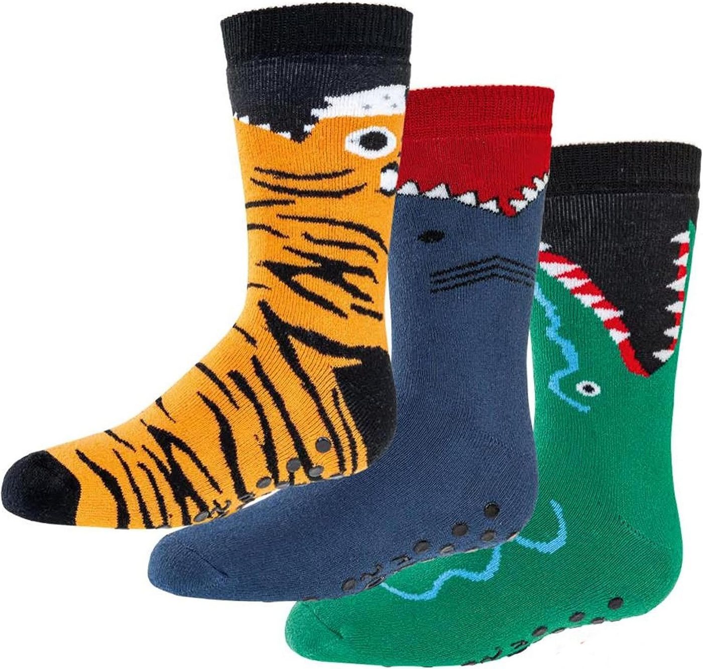 TippTexx 24 ABS-Socken 6 Paar Kinder Stoppersocken, Strümpfe mit Noppensohle, viele Muster von TippTexx 24