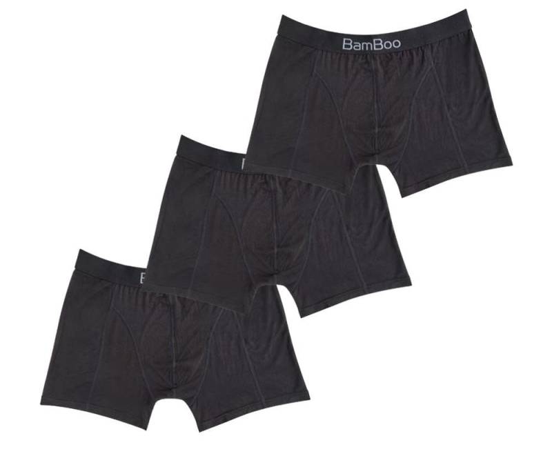 TippTexx 24 Boxershorts 3 Bambus Viskose Boxershorts Unterwäsche Stretch Schwarz von TippTexx 24