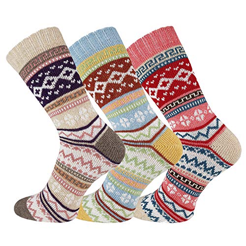 TippTexx 24 Bunte Norweger Damensocken, 6 Paar (Sortiert, 39/42) von TippTexx 24