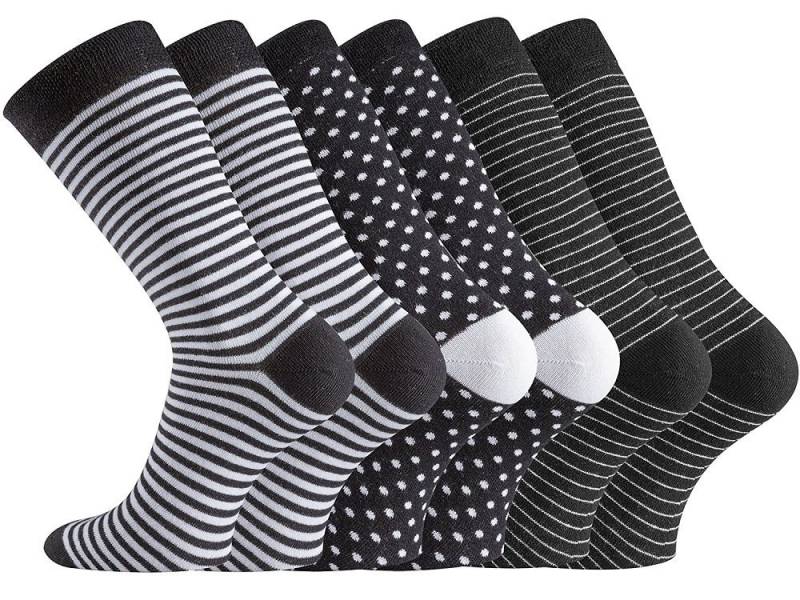 TippTexx 24 Freizeitsocken 6 Paar modische Damensocken, schöne Trend-Socken für Damen von TippTexx 24