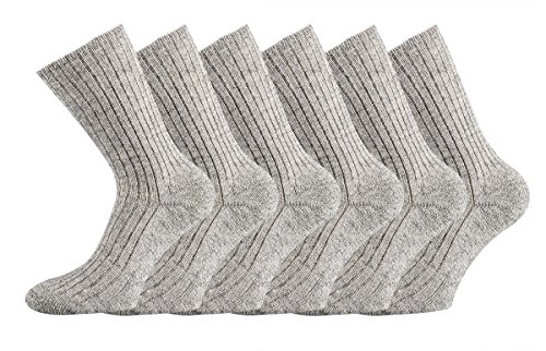 TippTexx 24 3 Paar Wollsocken aus Schafwolle, NATUR PUR mit zusätzlicher Garantie (35/38-3 Paar) von TippTexx 24