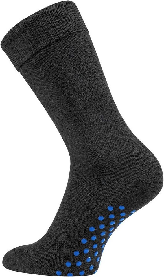 TippTexx 24 Haussocken 2 Paar Homesocks schwarze ABS-Socken Stopper-Socken Anti-Rutsch-Socken von TippTexx 24