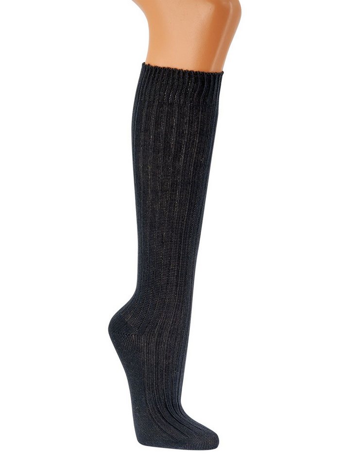 TippTexx 24 Kniestrümpfe 2 Paar Wellness-Kniestrümpfe 100% Bio-Baumwolle für Damen & Herren von TippTexx 24