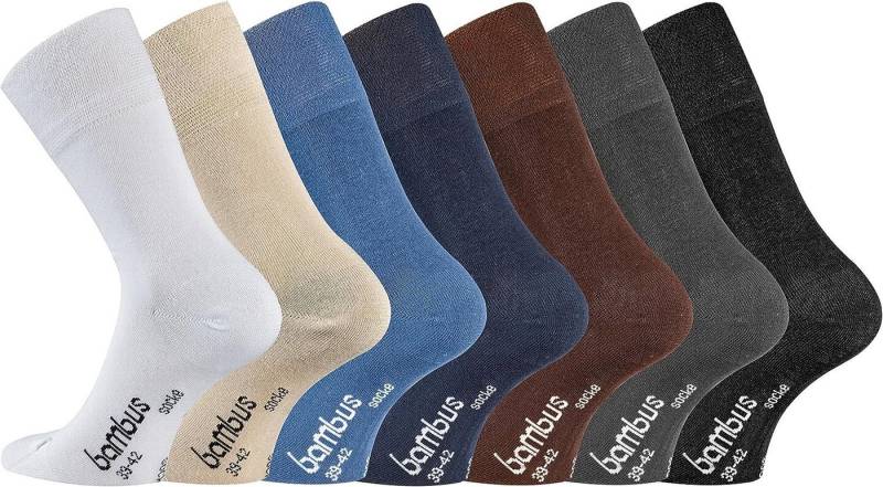TippTexx 24 Komfortsocken 6 Paar Bambus Socken, DIE Geruchs-Killer, Bambussocken mit Komfortbund von TippTexx 24