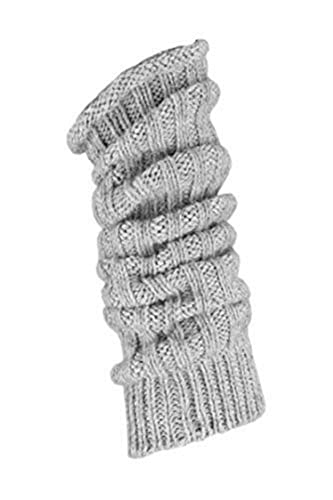 TippTexx 24 Stulpen, Grobstrick oder Overknees, wie selbstgestrickt mit Schaf- und Alpakawolle mit Anti-Loch-Garantie (as3, alpha, one_size, regular, regular, Silber Stulpe, Einheitsgröße) von TippTexx 24