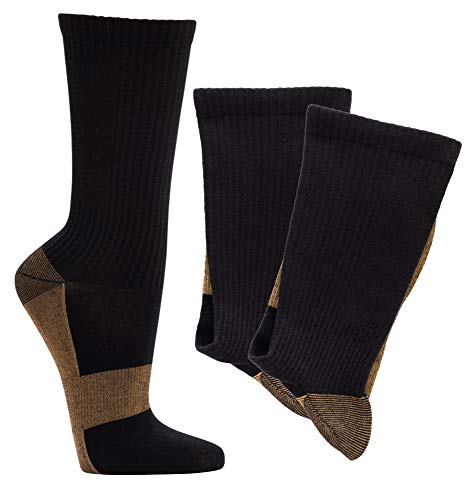 TippTexx 24 Neuheit, 2 Paar Kupfer Wellness-Kompressions-Kniestrümpfe oder Kupfer Wellness-Funktionssocken (Kupfer Socken, 35/38) von TippTexx 24