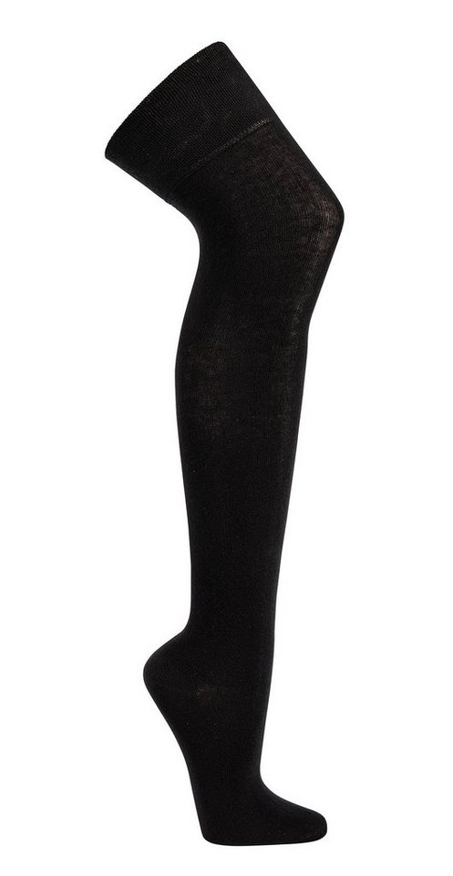 TippTexx 24 Overknees 1 Paar Overknees Überkniestrümpfe uni / geringelt für alle Damengrößen von TippTexx 24