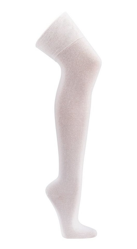 TippTexx 24 Overknees 1 Paar Overknees Überkniestrümpfe uni / geringelt für alle Damengrößen von TippTexx 24