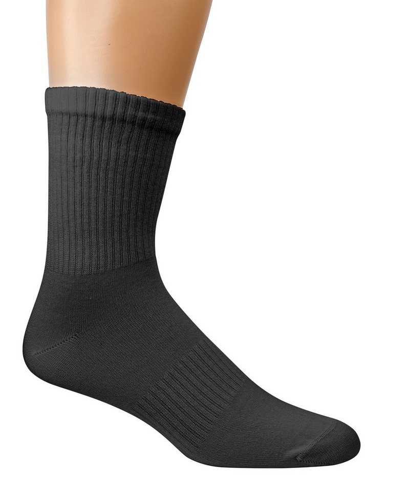 TippTexx 24 Socken 4 Paar Bambus Crew Socks in Trend Farben mit Anti-Loch-Garantie von TippTexx 24