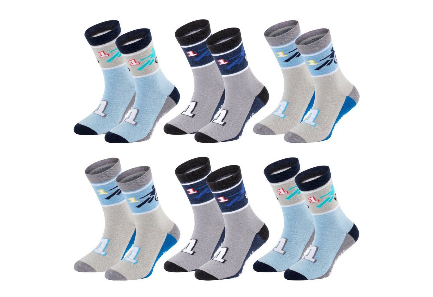 TippTexx 24 Socken 6 Paar Kinder Socken, handgekettelt, für Mädchen/Jungen, viele Muster von TippTexx 24