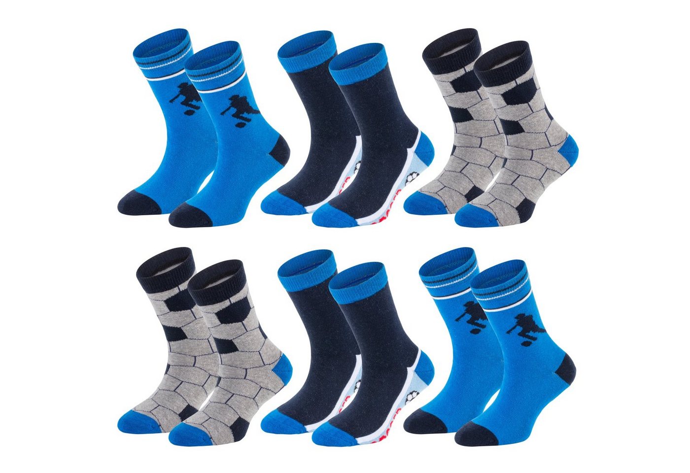 TippTexx 24 Socken 6 Paar Kinder Socken, handgekettelt, für Mädchen/Jungen, viele Muster von TippTexx 24