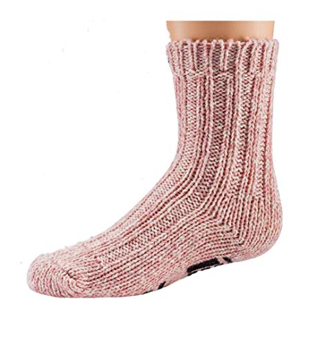 TippTexx 24 Superweiche ABS Norwegersocken - Stoppersocken - für Babys u. Kinder, 3 Paar warme Wintersocken,Haussocken 40% Wolle (Blau-Grau-sortiert, 23-26 3 Paar) von TippTexx 24