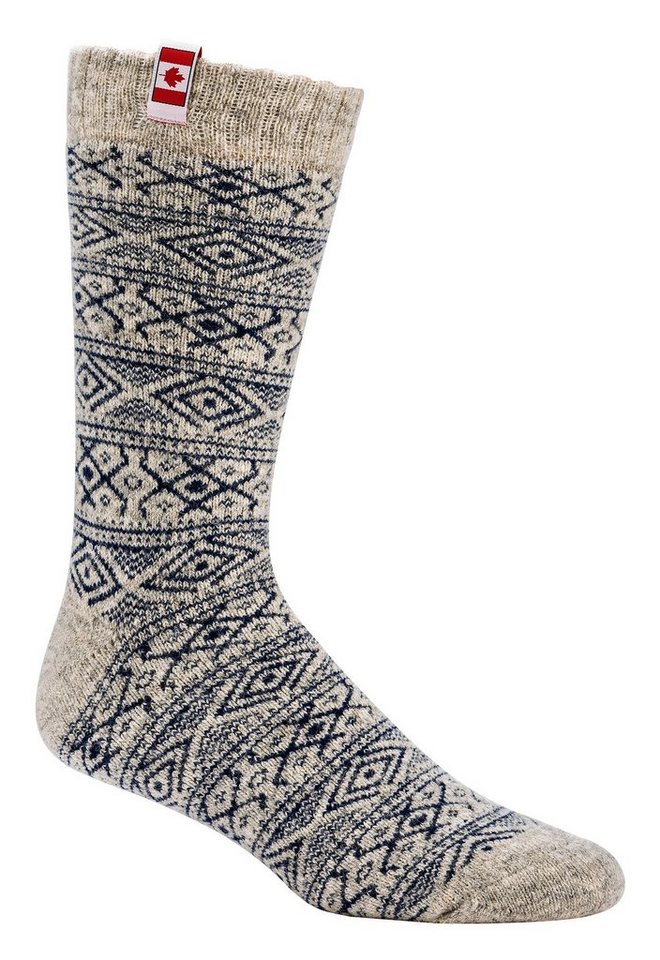 TippTexx 24 Thermosocken 2 Paar Unisex Canadian Socks, THERMO-Wollsocken mit 70% Schafwolle von TippTexx 24