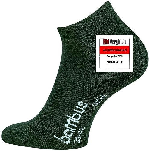 TippTexx 24 12 Paar Ökotex Sneakersocken Bambussocken, handgekettelte kurze Socken mit zusätzlicher Garantie (as3, numeric, numeric_35, numeric_38, regular, regular, Anthrazit, 35-38) von TippTexx 24