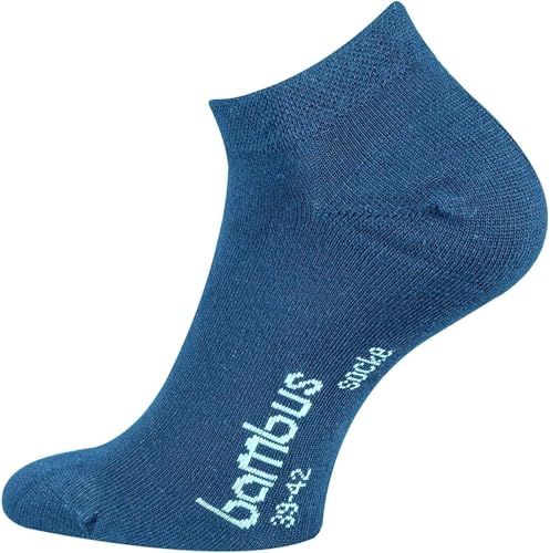 TippTexx 24 12 Paar Ökotex Sneakersocken Bambussocken, handgekettelte kurze Socken mit zusätzlicher Garantie (as3, numeric, numeric_43, numeric_46, regular, regular, Jeansblau, 43-46) von TippTexx 24