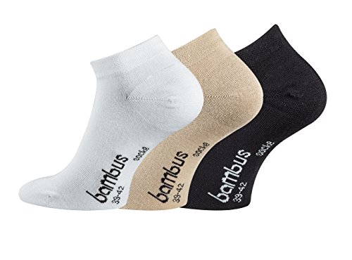 TippTexx 24 15 Paar softe Bambus Sneakers Socken, Unisex, für Sport, Freizeit und Business mit Anti-Loch-Garantie (Weiß, 43-46) von TippTexx 24