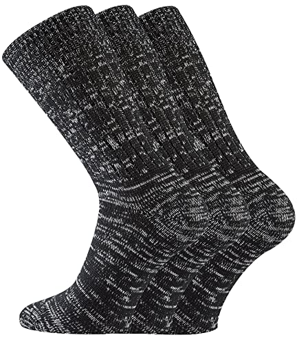 TippTexx 24 6 Paar Original-Jeanssocken (Jeans-Socken) für Damen und Herren mit ANTI-Loch-Garantie (as3, numeric, numeric_39, numeric_42, regular, regular, Schwarz-Melange) von TippTexx 24
