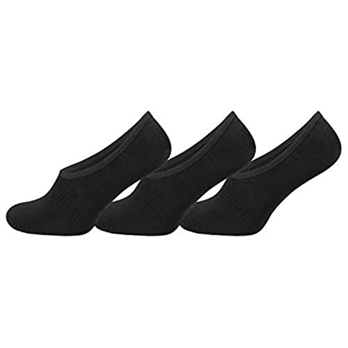 TippTexx 24 6 Paar Unisex Bambus- Füsslinge, Sneakersocken mit ANTI-LOCH-GARANTIE (as3, numeric, numeric_39, numeric_42, regular, regular, Schwarz) von TippTexx 24