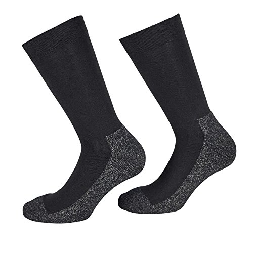 TippTexx 24 5 Paar Silbersocken, X-static Socken (Schwarz/Grau, 39/42) von TippTexx 24